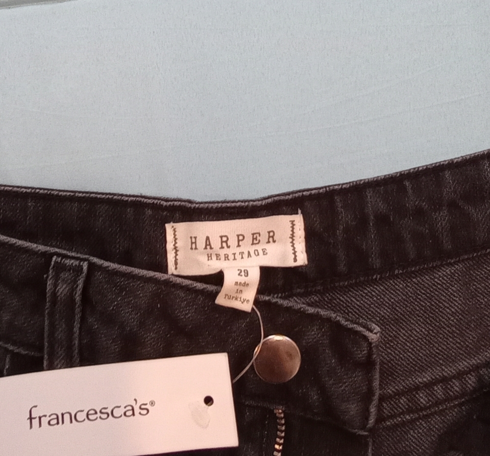 Francesca's Collections Dark Gray Straight Leg Jeans - Picture 5 of 9